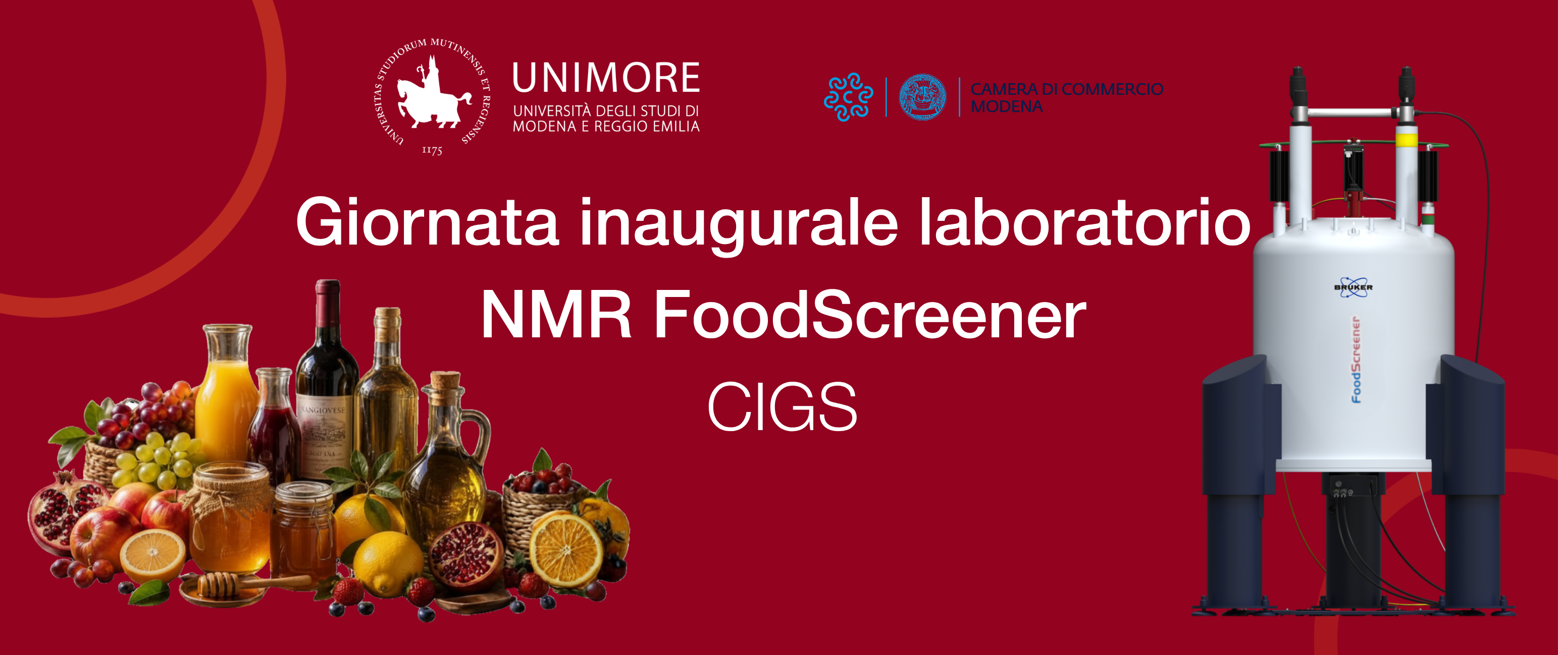 Visual ufficiale della giornata inaugurale del laboratorio NMR FoodScreener